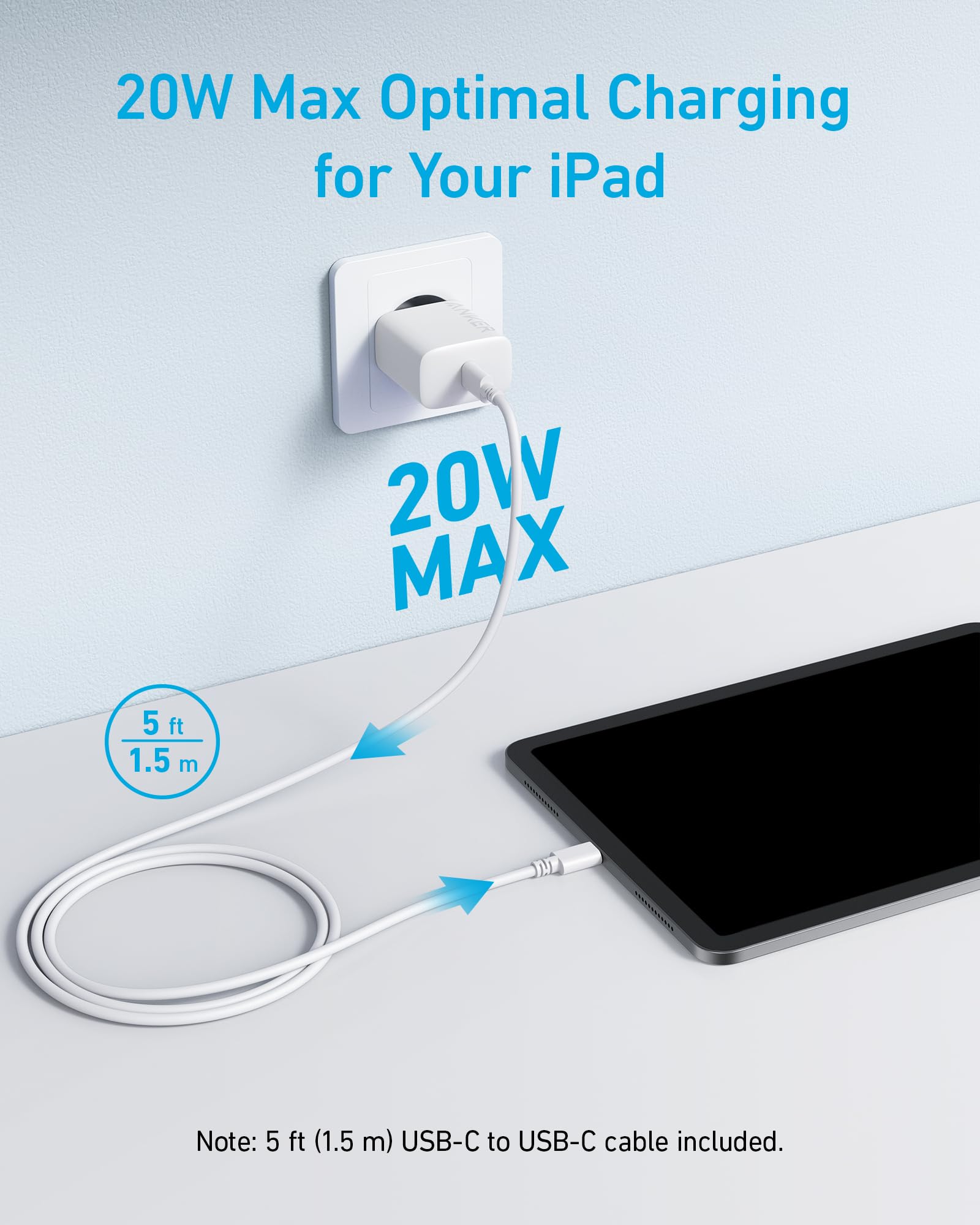 Anker USB C autolader PowerDrive Speed 2 type C autolader, 49 W Power Delivery compatibel met MacBook Pro/Air 2018, iPad Pro 2018, iPhone 15, Galaxy S10/S9/S8