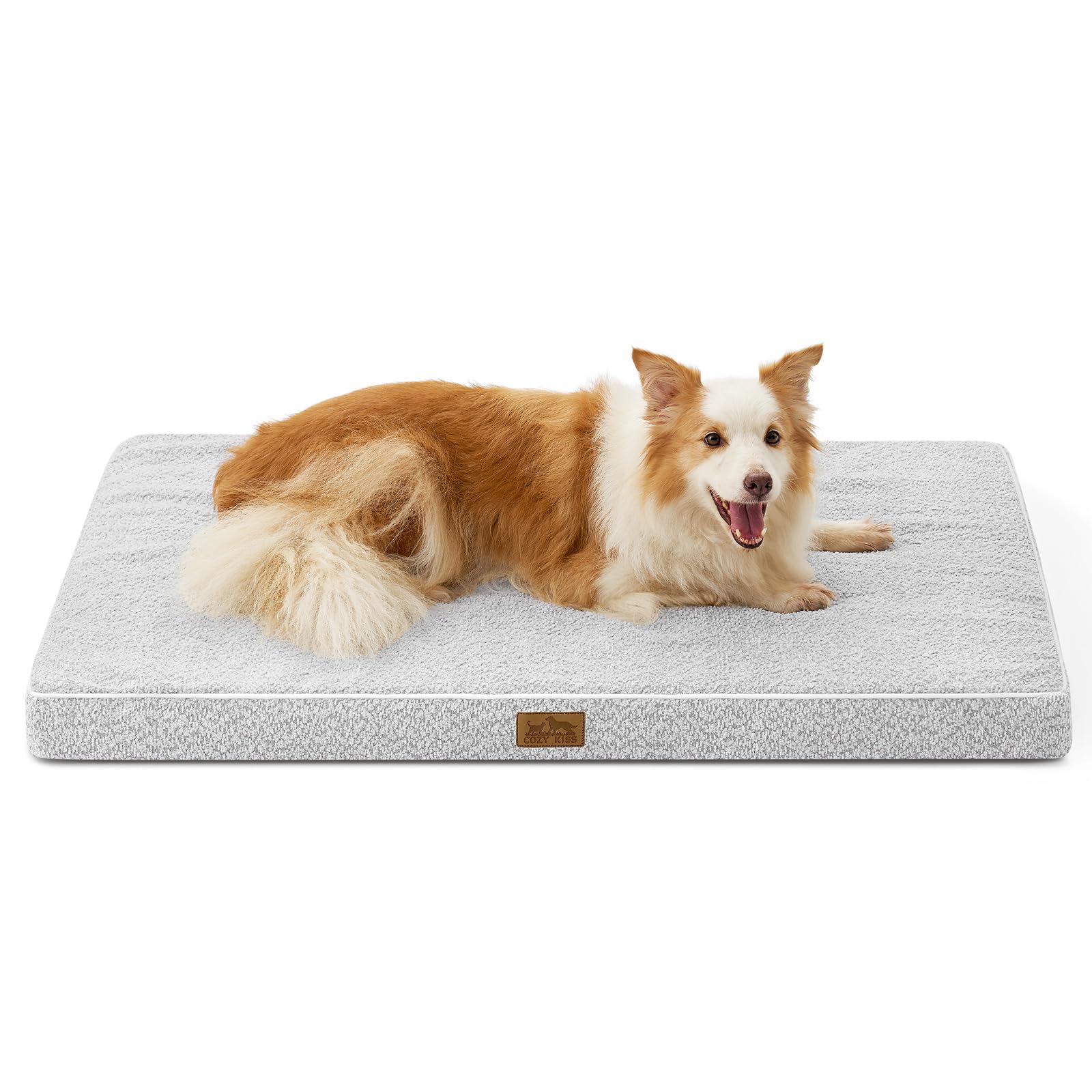 COZY KISS Orthopädisches Hundebett Grosse Hunde - Hundekissen Waschbar Hundematte mit Abnehmbarer Bezug, Hundematratze Rutschfester Unterseite