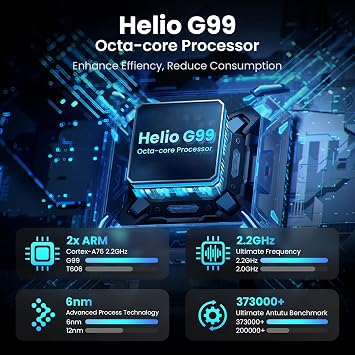 MESWAO 15.6 inch Tablet, Large Screen Android 14 Tablet with 6G+128G (Real)+2TB TF Card Expand, G99 CPU, 1080P FHD Big Screen, 30W Fast Charger, 5+32MP Cameras (2026 Black)