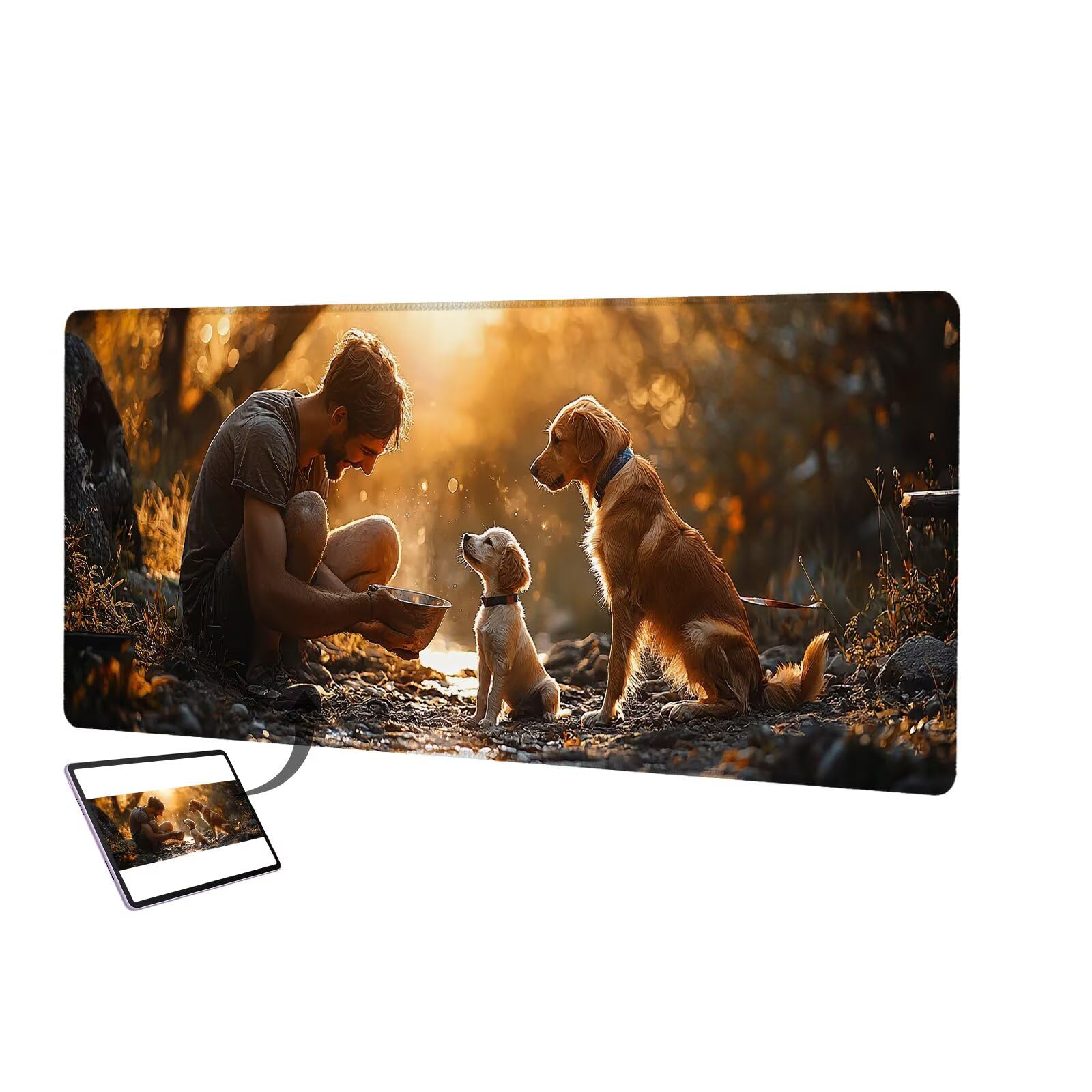 Niestandardowa podkładka pod mysz ze zdjęciem, wodoodporna 1200 x 600 mm Niestandardowa podkładka pod mysz do gier, pod biurko z antypoślizgową podstawą, dodaj zdjęcia, pomysł na prezent dla graczy,