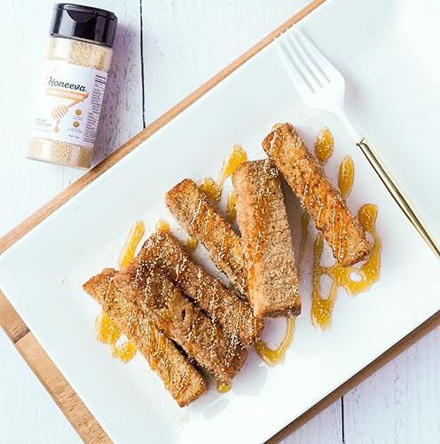 Miniatura 7 de Honeeva Tarro de miel en polvo, edulcorante natural para café, té, hornear (4 onzas)