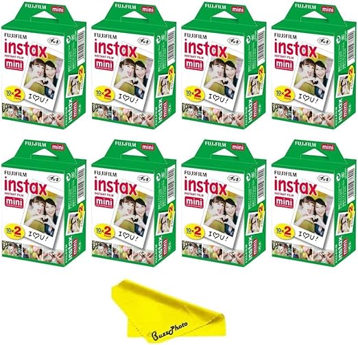 Fujifilm Instax Mini Instant Camera Film, Multipack (8 Twin-Pack)