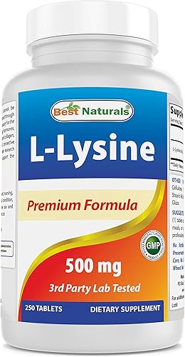 Miniatura 4 de Best Naturals L-Lisina 500 mg 250 Comprimidos