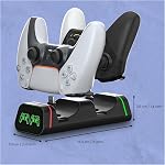 Multi-Device Controller Charging Dock – Compatible with PS5, Nintendo Switch Pro and Google Controllers (Not Compatible with PowerA Controllers)