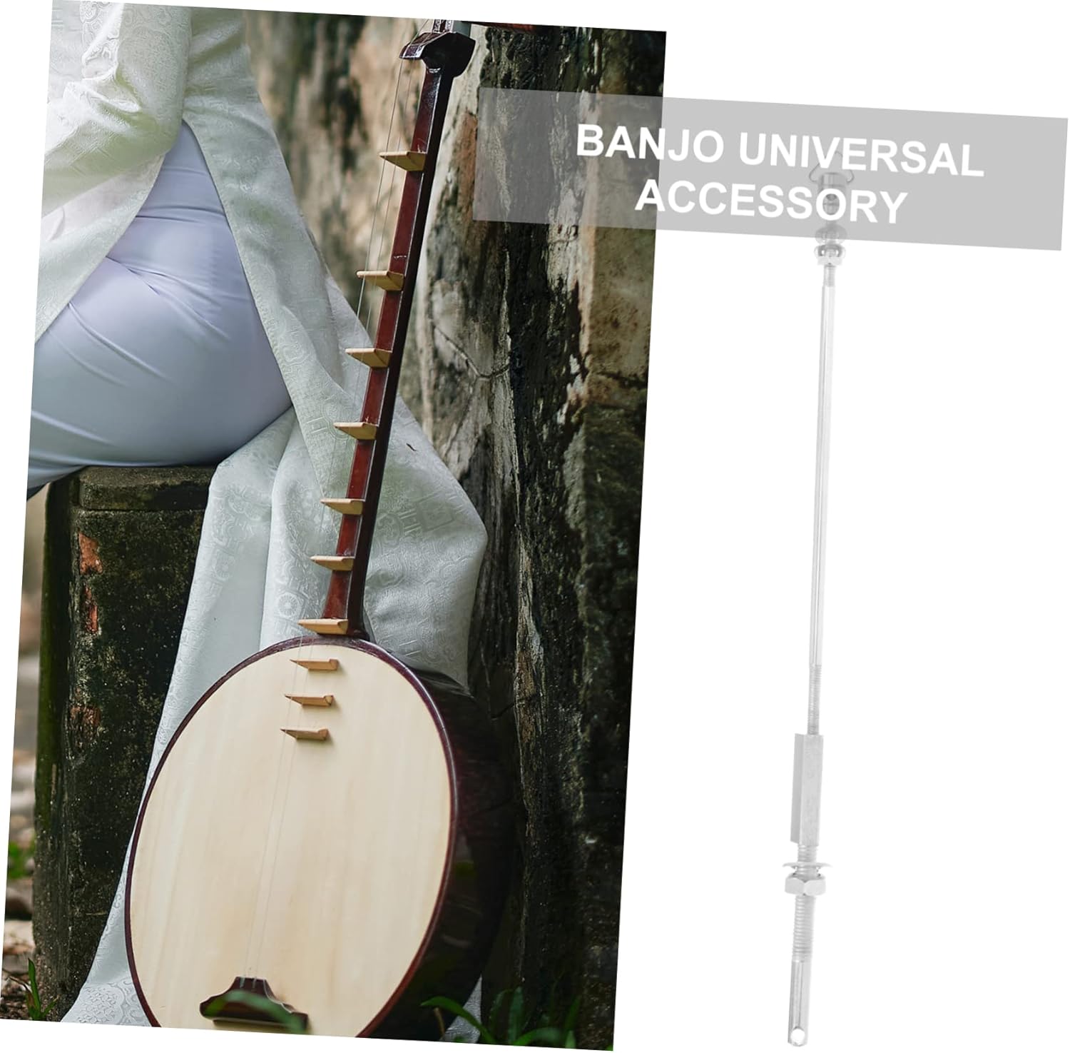 Toyvian 3pcs Banjo Truss Rod Accessory for Easy Installation and Repair Lightweight Design for String Resonator Banjos for Musicians and Enthusiasts