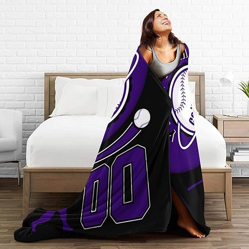 Miniatura 6 de Manta personalizada Colorado con nombre numérico para hombres, mujeres, niños, regalos para fanáticos, 30 x 40 pulgadas, 40 x 50 pulgadas, 50 x 60