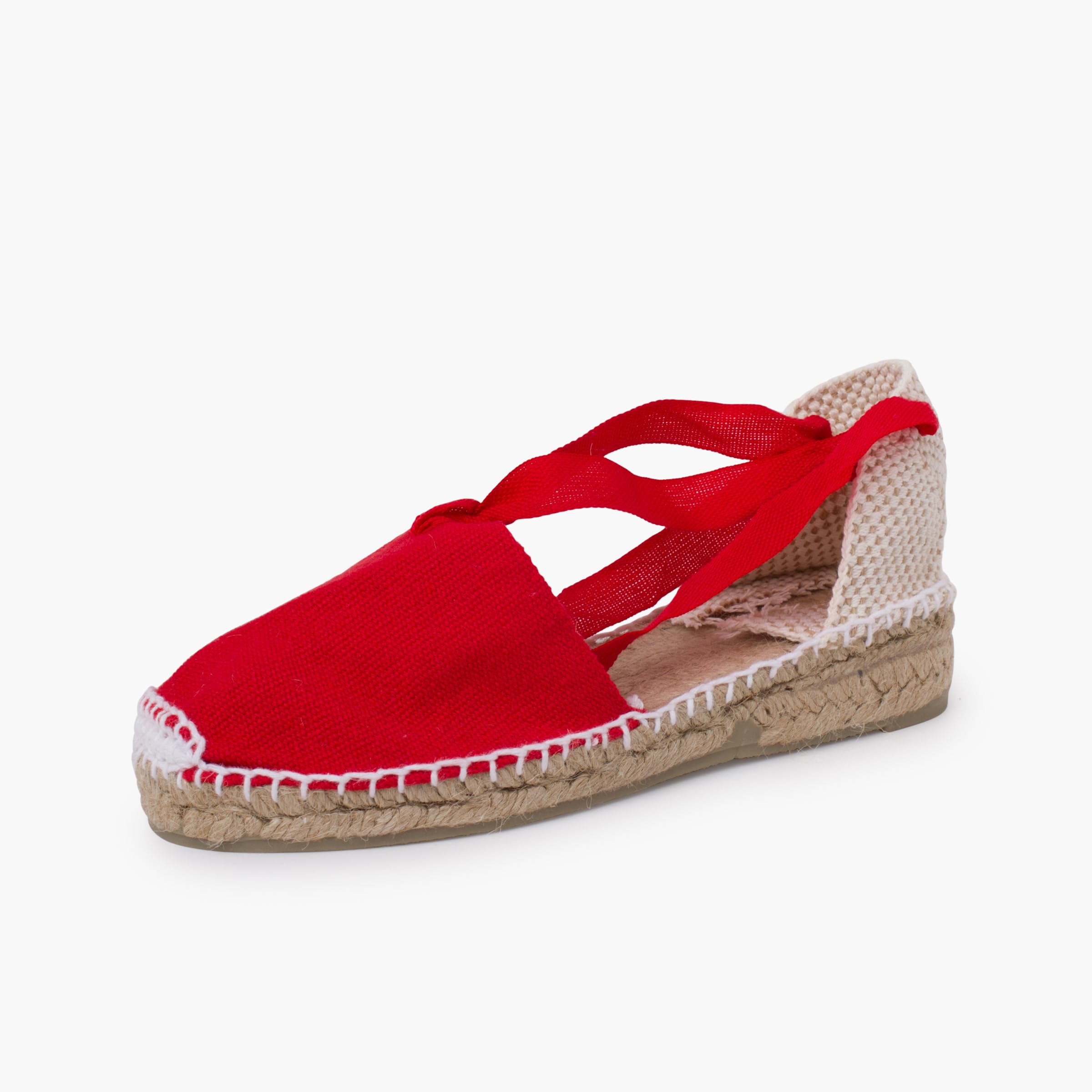 Pisamonas Espadrillas con Lacci per Bambine Tinta Unita