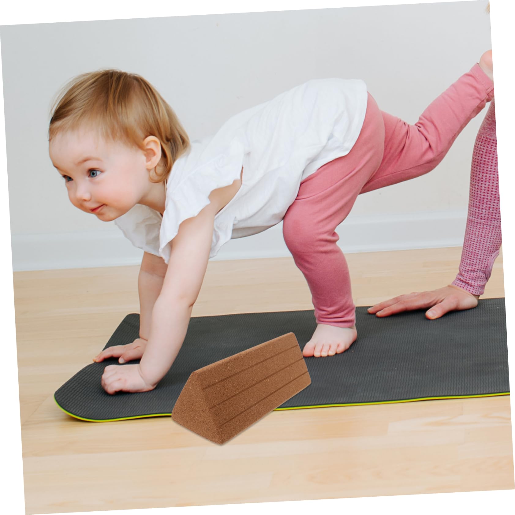 Bloques De Yoga Triangulares De Corcho De Alta Densidad Soporte Versátil Para Yoga Danza y Fitness Para Principiantes Mejora La Coordinación y Flexibilidad