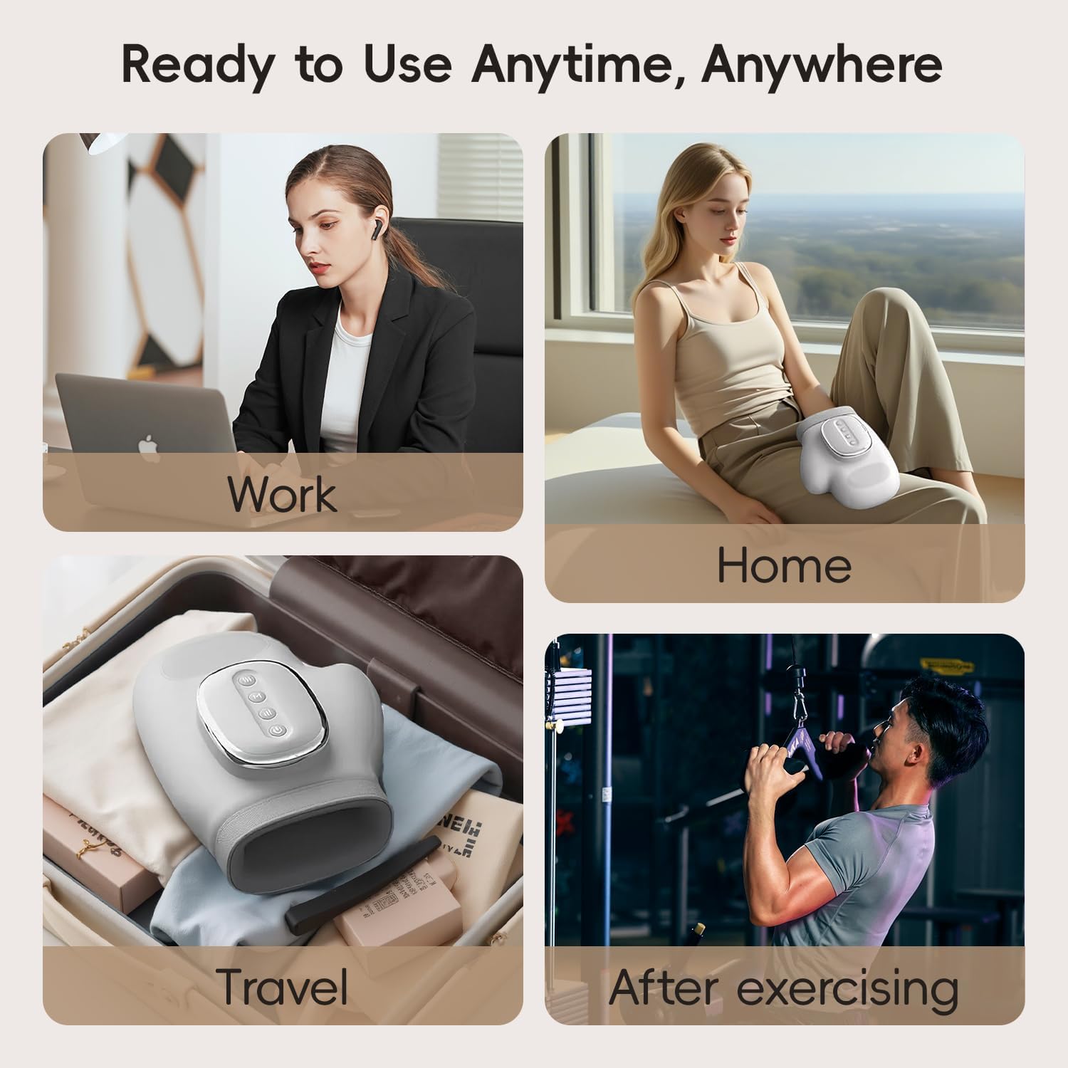 Hand Massager with Heat and Compression, 3 Massage 3 Temperatures 5 Compression Models for Carpal Tunnel Relief, Arthritis and Hand Muscle Relaxation, Hand Massage Gift for Men&Women - Image 7