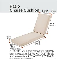 Vista 3 de Classic Accessories Montlake Chaise - Funda para cojín, espuma y funda extraíble