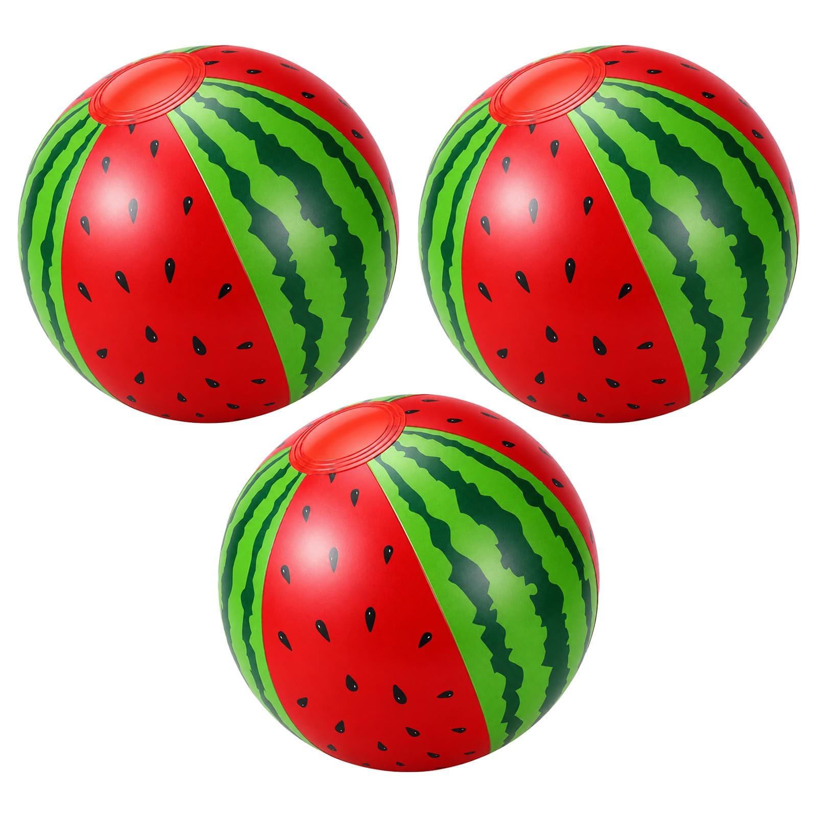 SAVITA 12pcs Inflatable Watermelon Beach Balls, Mini Beach Balls Fruit Theme Outdoor Toys Swimming Pool Decorations for Summer Pool Party Favors