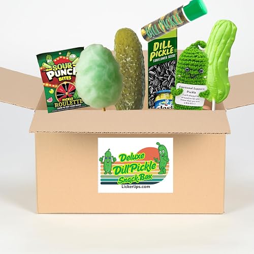 Dill Pickle Gift Box – Pickles Snack Box with Candy,