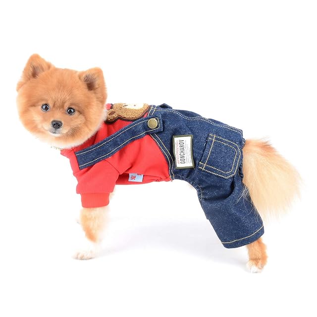 Foto 8 de 8 de ZUNEA Ropa para Perros Abrigos Mono de 4 Patas Invierno Otoño Cálido Suéter Abrigo Chaquetas y Pantalón…