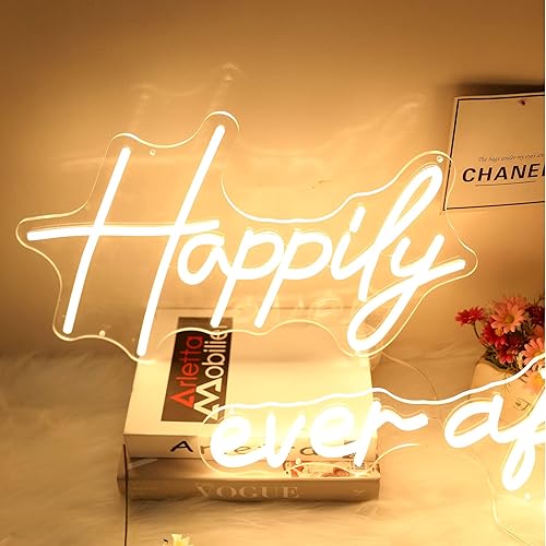 Miniatura 4 de Letrero de neón grande de 38.4 pulgadas, con regulador de intensidad para compromiso, cumpleaños, boda, regalo para niña, decoración de pared del