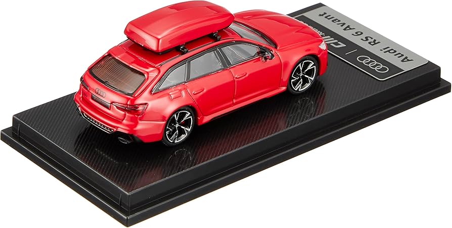 CM MODEL CM64-RS6-03 1/64 Audi RS 6 Avant Tango Red w/Roof Box