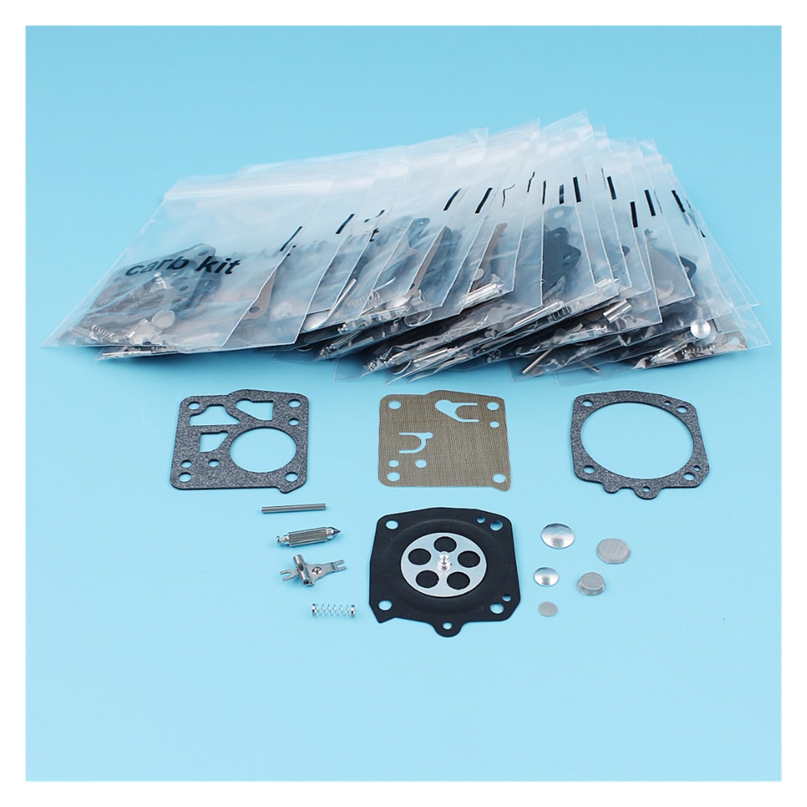 Kit de reparación diafragma carburador 20 piezas for Husqvarna 61 66 266 268 272 281 for motosierra Jonsered 625 630 670 for Tillotson RK-23HS
