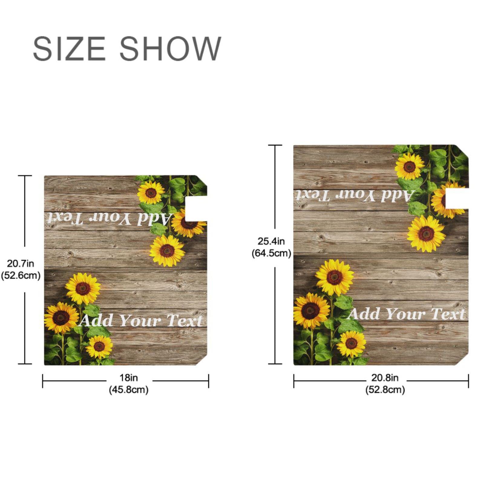 Sunflowers Magnetic Mailbox Cover - Standard Size 18x21 Inch, Weatherproof PVC Mailbox Wrap - View #9