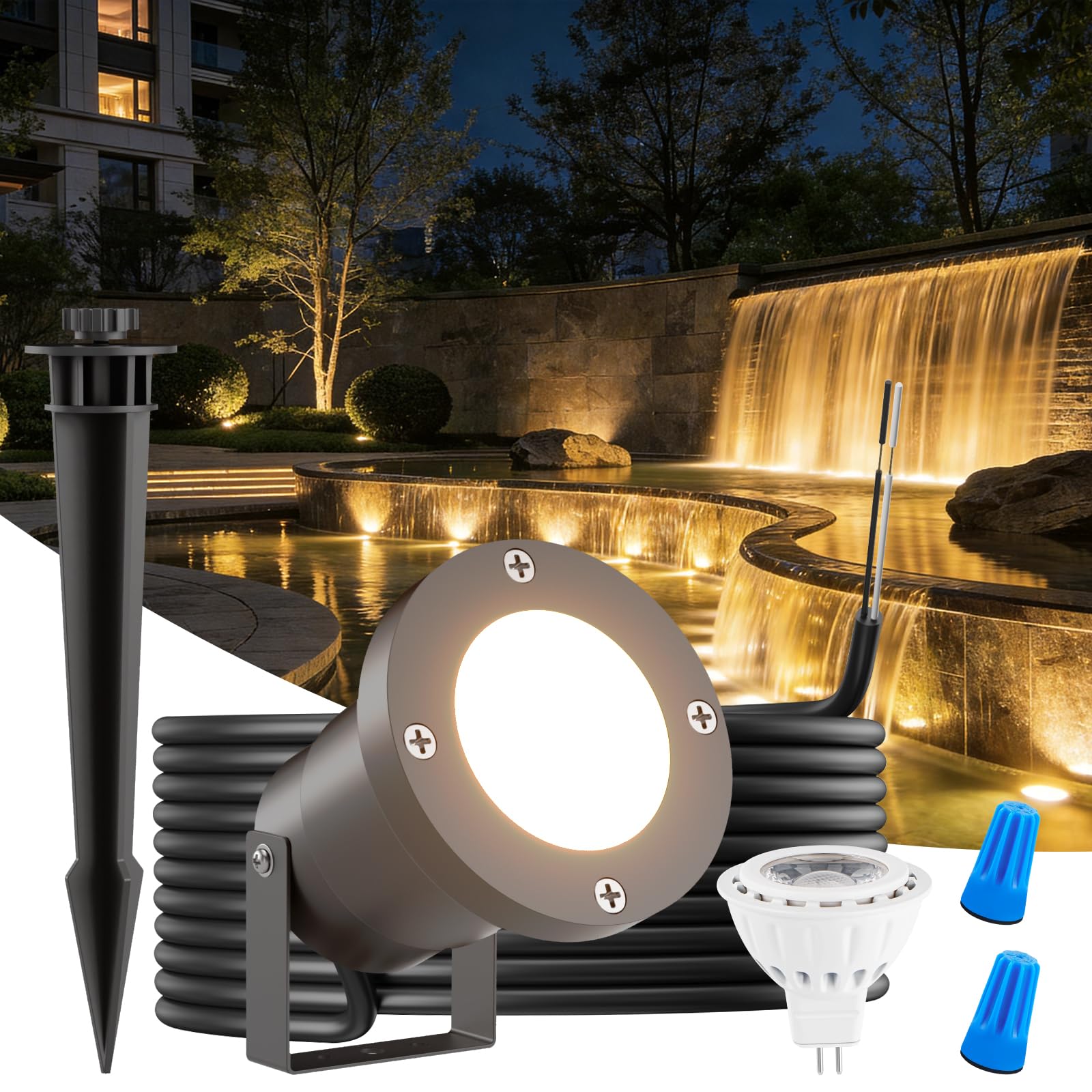 Cheopha Pond Light Led Underwater 12V 4W MR16 1-Pack
