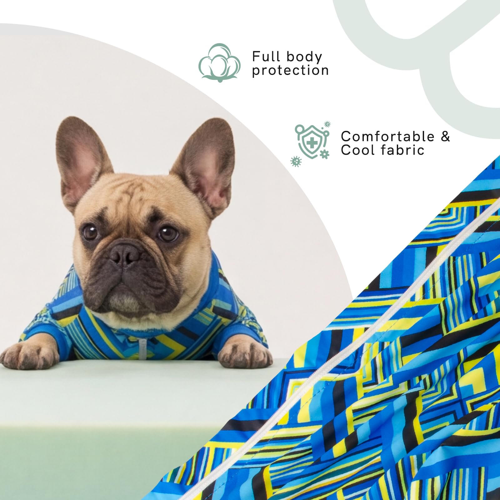 Camicia estiva per cani con protezione solare UV, camicia rinfrescante per cani, ad asciugatura rapida, leggera, per animali domestici, abbigliamento per cani UPF 50, abbigliamento traspirante per