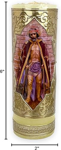 Miniatura 2 de Vela pascual de San Lázaro Cirio Pascua Cuaresma Santa Cirio Pascual San Lázaro 6 x 2 pulgadas Vela