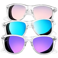 Joopin 3 Pack Square Sunglasses Polarized UV Protection Trendy Sun Glassses Fashion Shades for Women Men