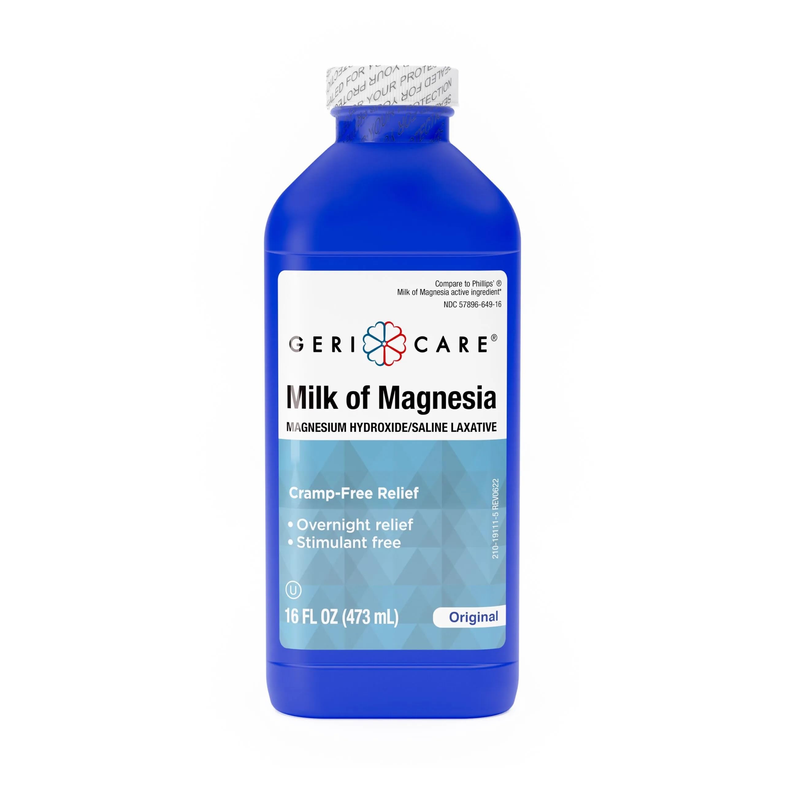 Amazon.com: GeriCare Milk of Magnesia, Magnesium Hydroxide 1200mg