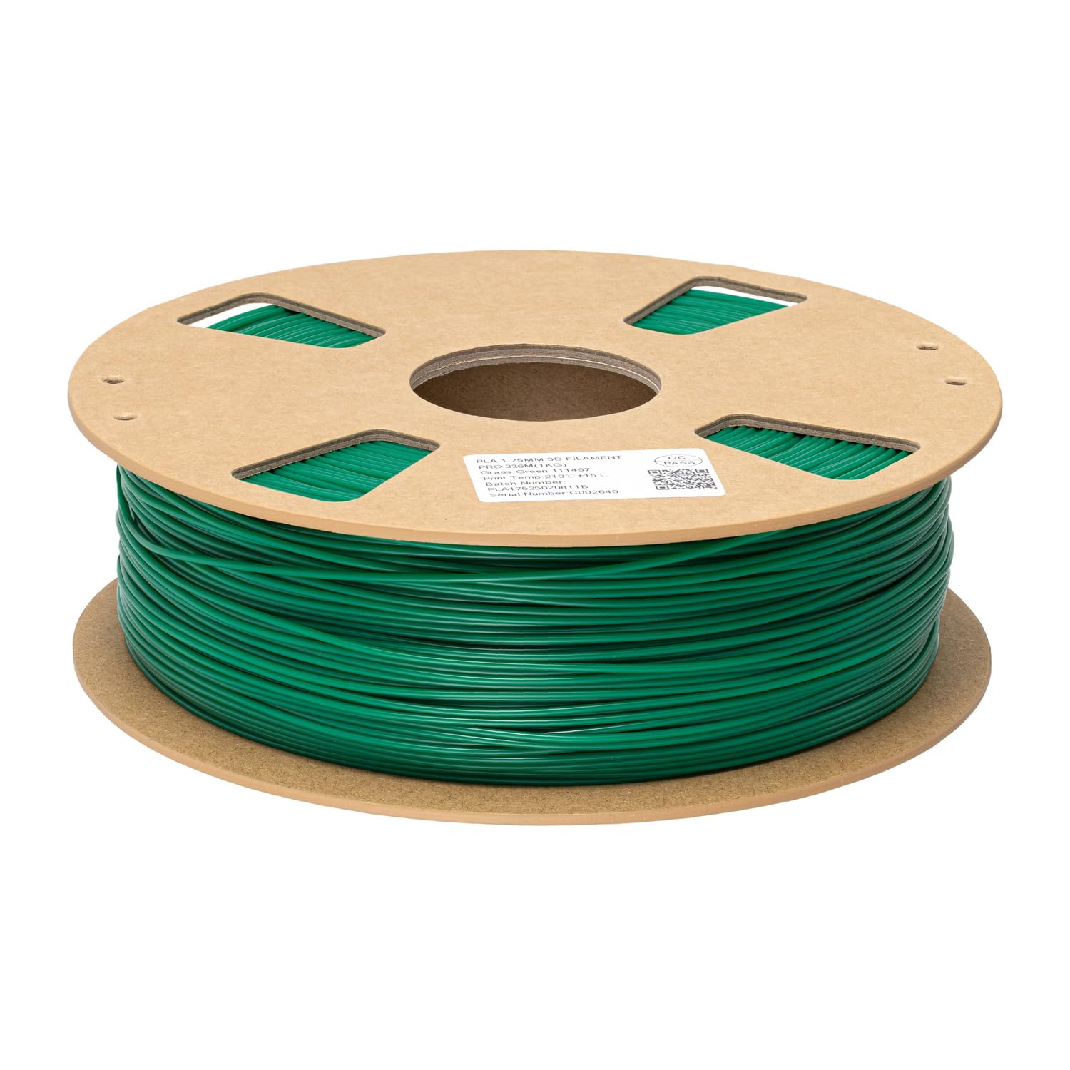 Filamento PLA Pro (PLA+) para impresora 3D, color verde hierba, 1,75 mm, 1 kg, materiales de impresión 3D, color verde