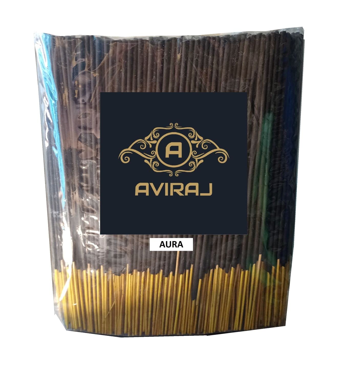 Aviraj Incense Sticks Agarbatti for Pooja 1kg Bulk Pack I Fragrance - Aura I Dhoop Agarbatti Incense Stick I Natural Ingredients and Fragrance I 900 Gm Stick Weight, 9 inch Size Sticks