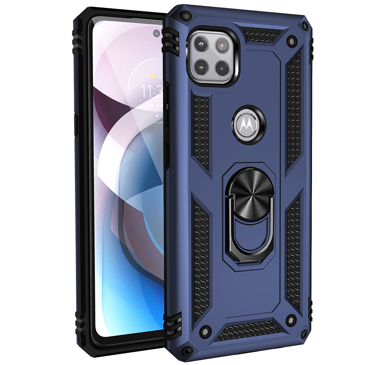 HualuBro Cover Motorola One 5G Ace, Custodia Portafoglio In - Foto 11