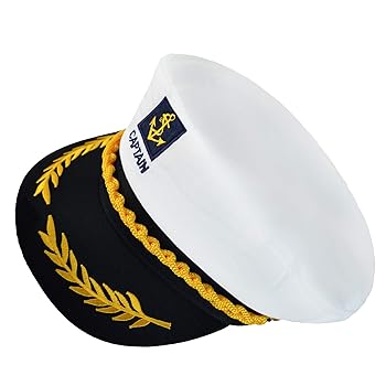 IFJJ sailor hat,boat captain hat,Navy Hat,yacht captain hat