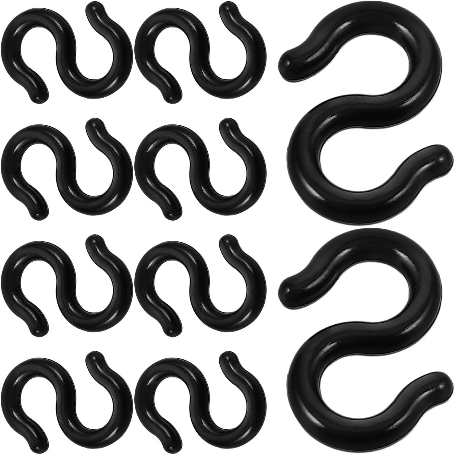 Mipcase 100pcs Plastic Bicycle S-clips for Mountain Bike Brake Cable Housing Sturdy Cable Clamps for Shift and Outdoor Adventures
