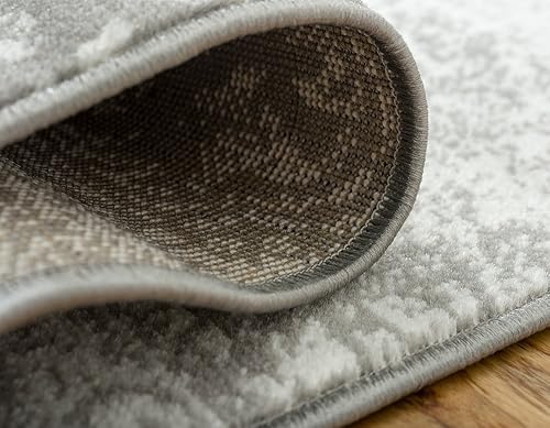 Miniatura 21 de Unique Loom - Tapete rectangular de 9 x 12 pies, estilo clásico y tradicional, colección Sofía, modelo 3138656, color beige., Polipropileno, Gris