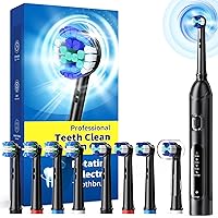 Spazzolino elettrico rotante per adulti con 8 testine (2 tipi)