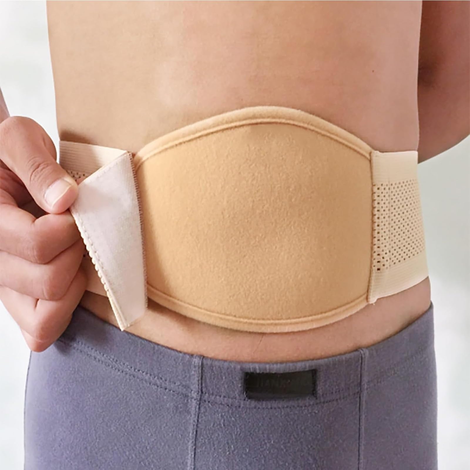 Fascia Ernia Ombelicale, Fascia Addominale di Supporto per Alleviare Il Dolore e la Pressione Addominale, Elastico e Confortevole(Medium)