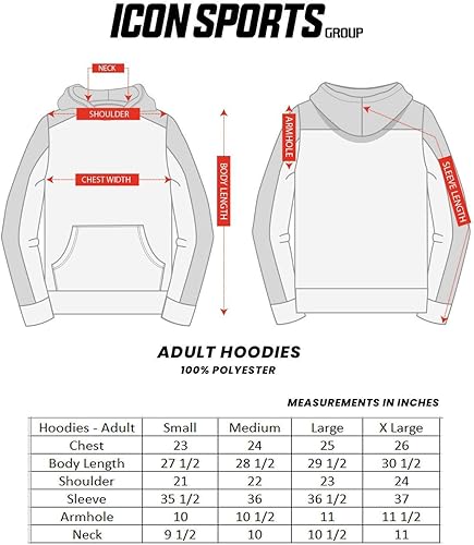 Miniatura 3 de Icon Sports Sudadera con capucha para hombre  Sudadera oficial de fútbol club de fútbol casual de manga larga deportiva deportiva