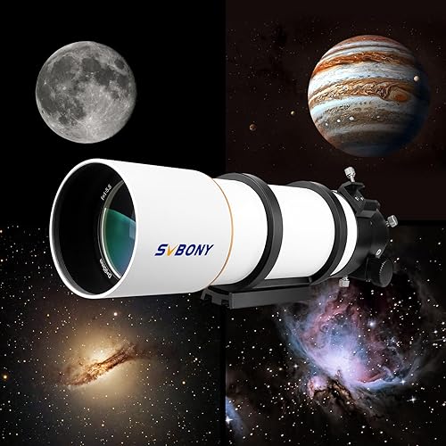 Miniatura 9 de SVBONY SV48P Telescopio, Apertura de 90mm F5.5 Refractor OTA para Adultos Principiantes, Telescopio para Astrónomos Adultos y Principiantes