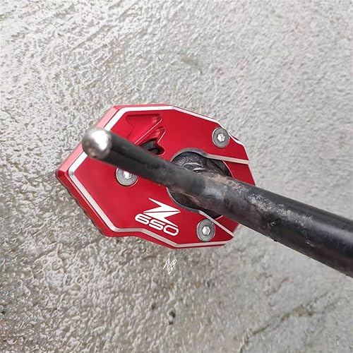 Miniatura 3 de CNC aluminio for Kawasaki Z900 Z650 Z800 2010-2022 Z1000 Z1000R 2010-2019 Motorcycle Kickstand Plate Extension Pad Side Stand Enlarge (Color  Black