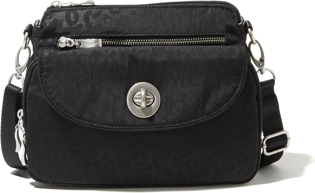 Baggallini Calais Bolsos cruzados para mujer 10x7 Bolso de viaje ligero resistente al agua, RFID y organización interior