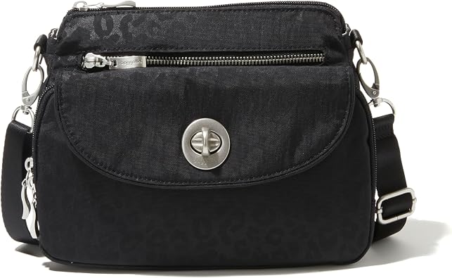 Baggallini Unisex's Calais Crossbody Bags for Women 10x7 Lightweight Water-Resistant Travel Purse, RFID Protection & Interior Organization, One Size