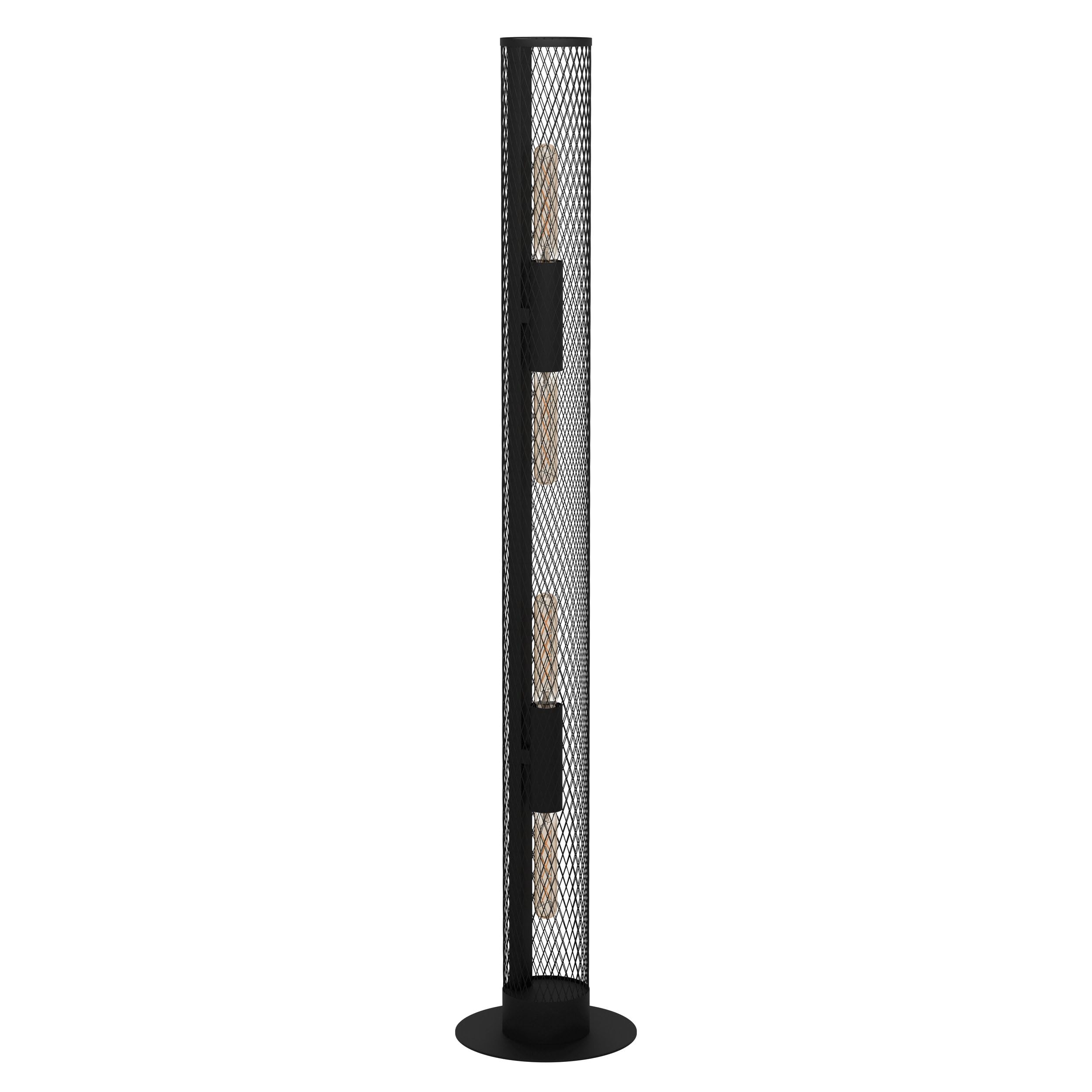 Eglo Lampadaire sur pied Redcliffe à 4 flammes, luminaire au style