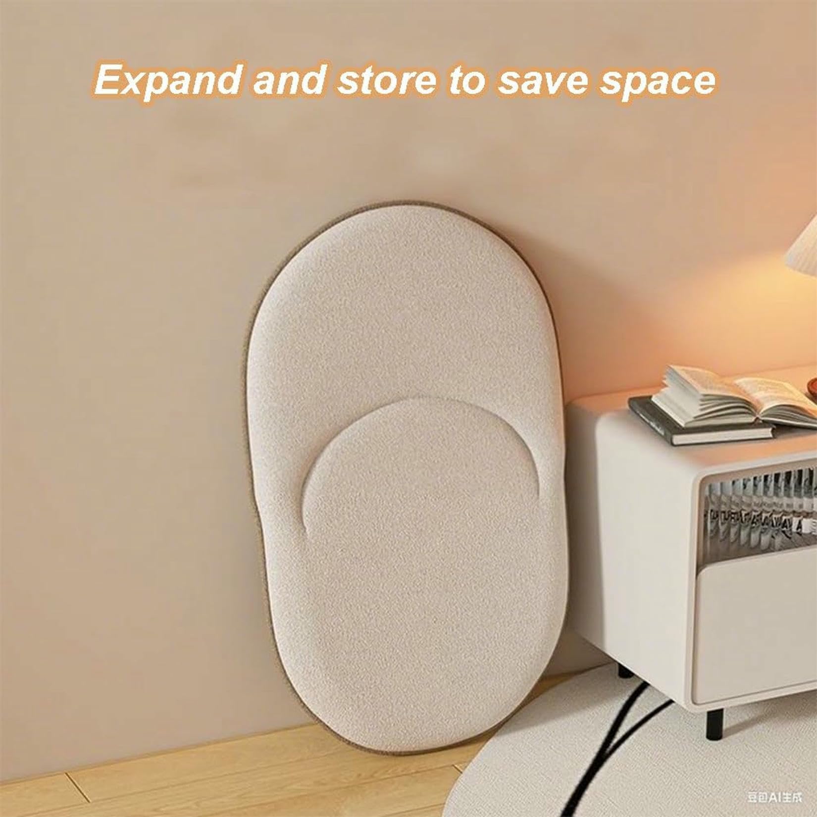 Silla De Suelo Plegable Giratoria Tatami con Soporte De Espalda, Silla De Meditación Cómoda, Silla De Suelo, Sofá Perezoso para Dormitorio, Cojines De Suelo Giratorio