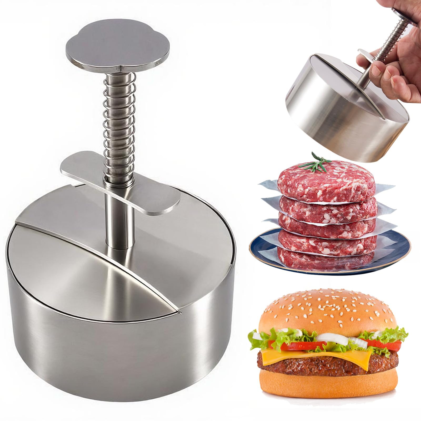 Sortizligo 304 Stainless Steel Burger Press