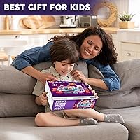 Vista 7 de VATOS Circuito científico para niños, kit de exploración electrónica de bricolaje de 53 piezas con más de 150 proyectos, kit de placa de circuito