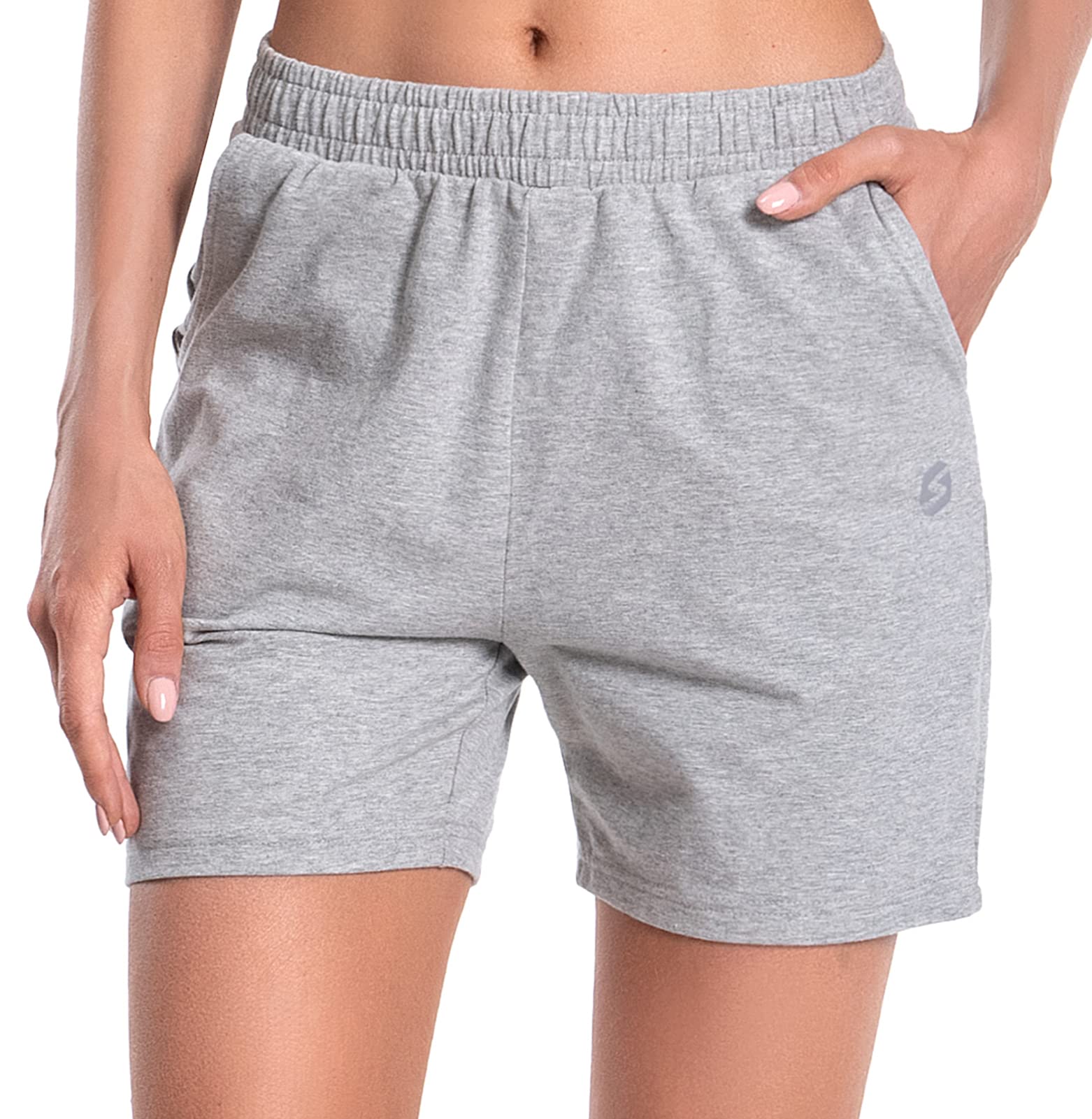 S SpowindWomen's Cotton Shorts 5