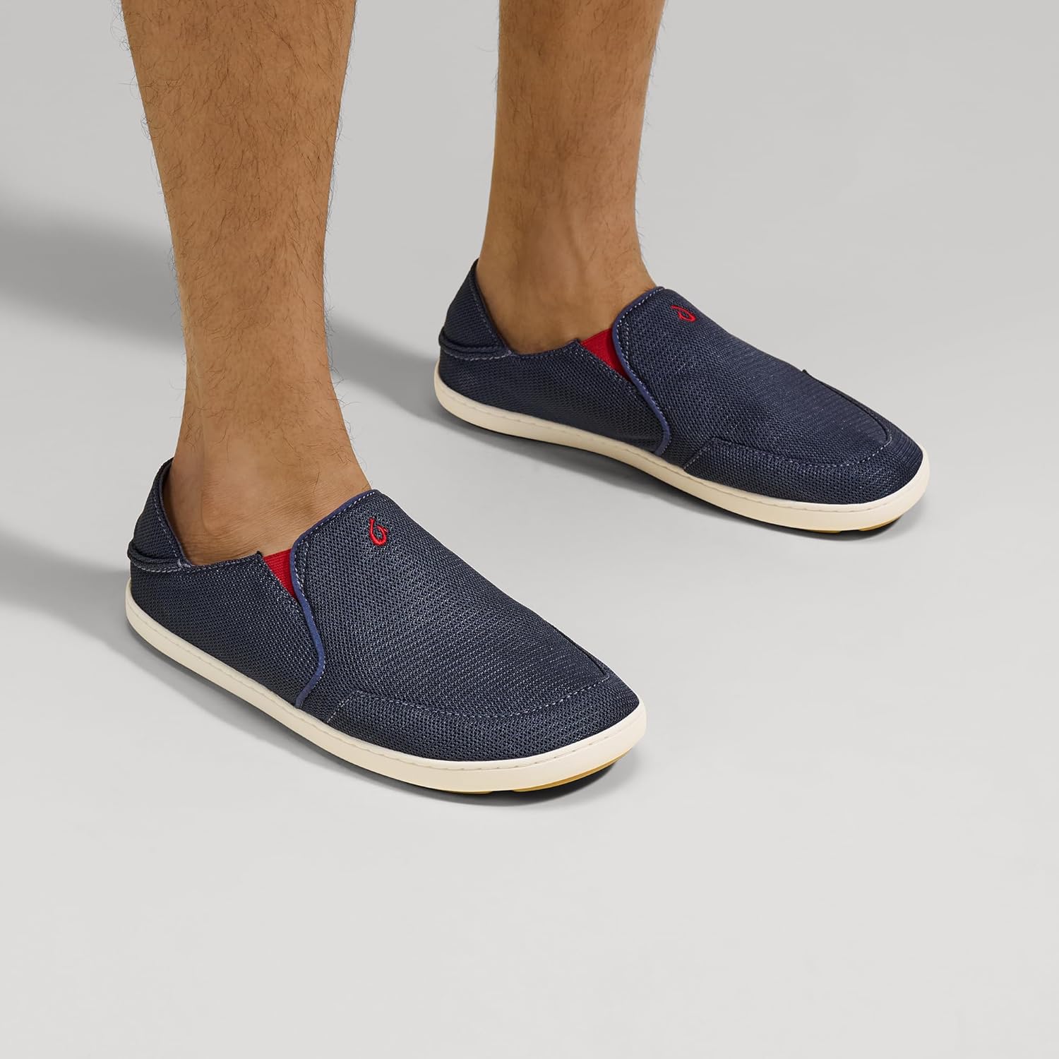 OLUKAI Nohea Mesh Men's Slip On Sneakers, Lightweight & Breathable Shoes for Everyday Wear, All-Weather & Enhanced Traction - Image 5