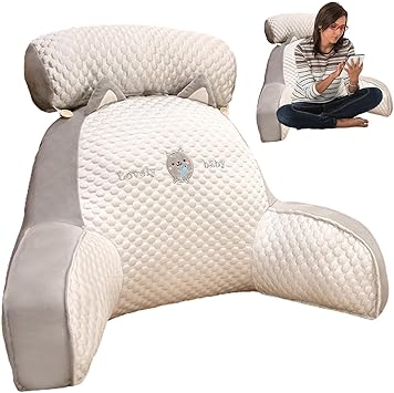 Dreieckskissen Mit Seitentasche - Die Perfekte Rückenstütze Für Sofa, Bett & Büro