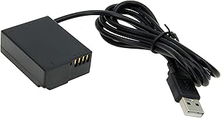 USB to Dummy Battery Replacement for PANASONIC DMC-GH2 (DMW-BLC12) Battery 40