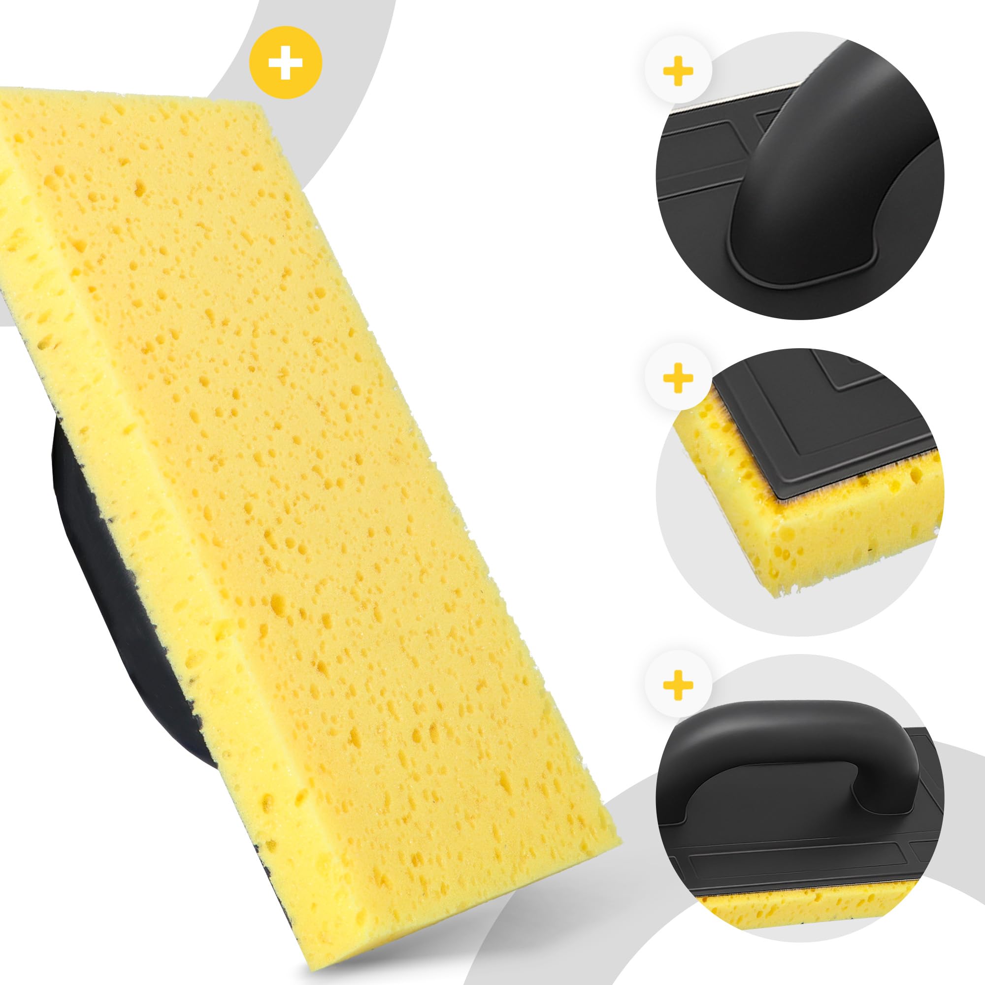 Instalguru Tavola Lavaggio Piastrelle 130x270 mm Frattazzo Con Inserto Accessorio Per Pulizia Giunti Parete Pavimento Fase Finale Cantiere Interni