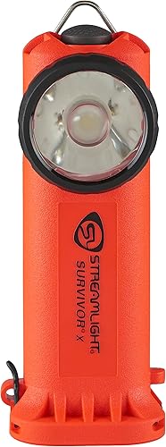 Miniatura 2 de Streamlight 90950 Survivor X 250 lúmenes C1D1 Linterna de ángulo recto con clasificación de seguridad, incluye baterías alcalinas y soporte, color