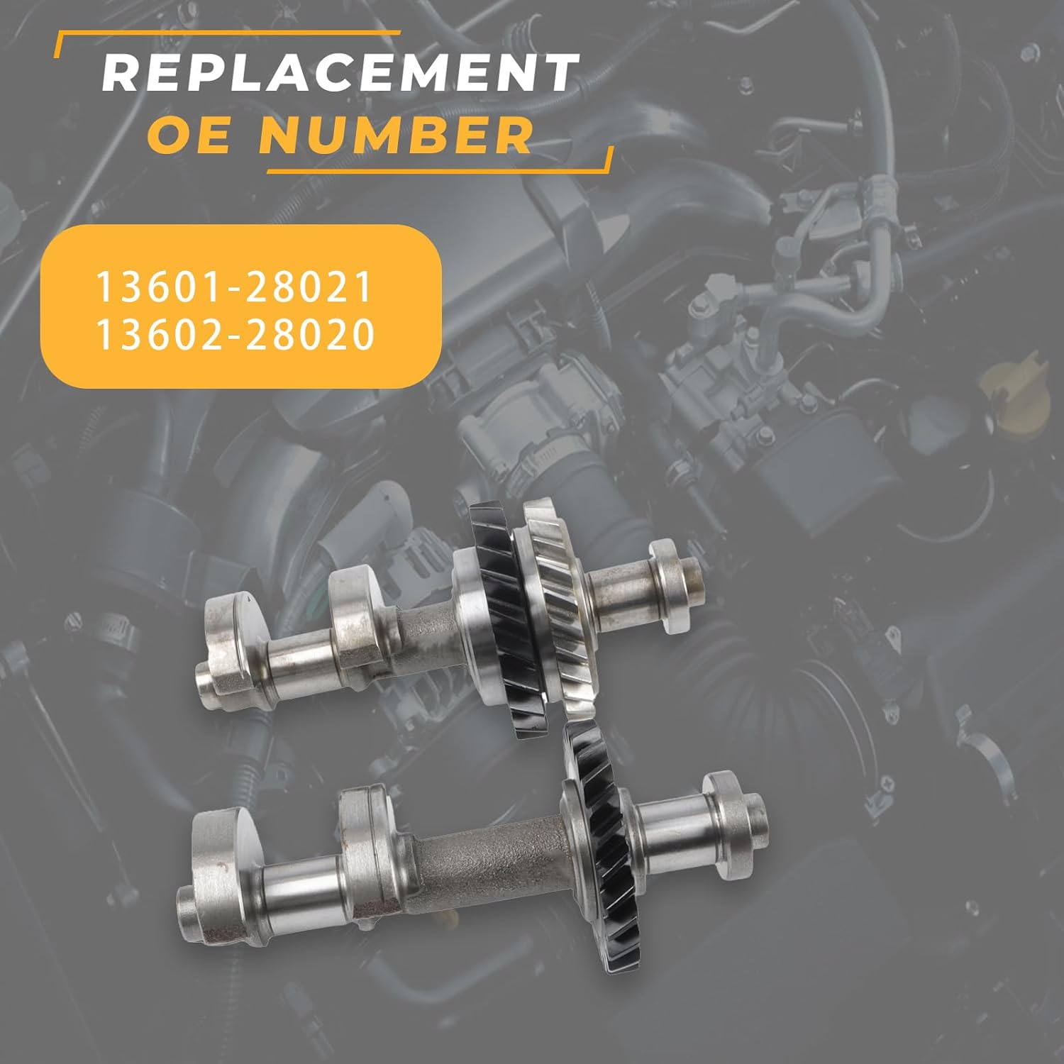 Noptul 13601-28021 Engine Balance Shaft Set, Suitable for To-yo-ta Corolla Solara Matrix Camry tC 2AZ-FE 2.4L, Automotive Replacement Part 13602-28020